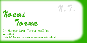 noemi torma business card